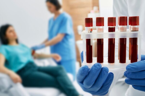 Patient receiving Blood Tests in Nelson & Pendle clinic